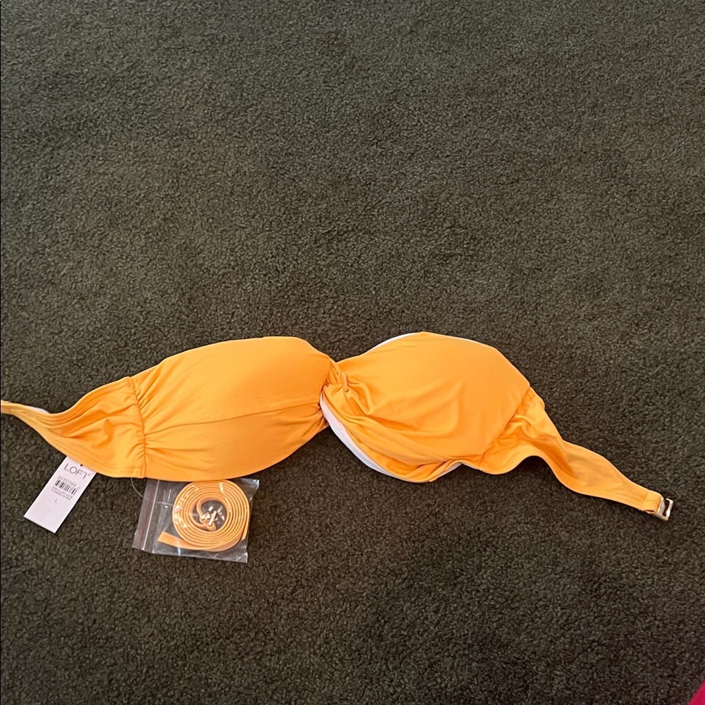 LOFT Vibrant Yellow Bikini Top